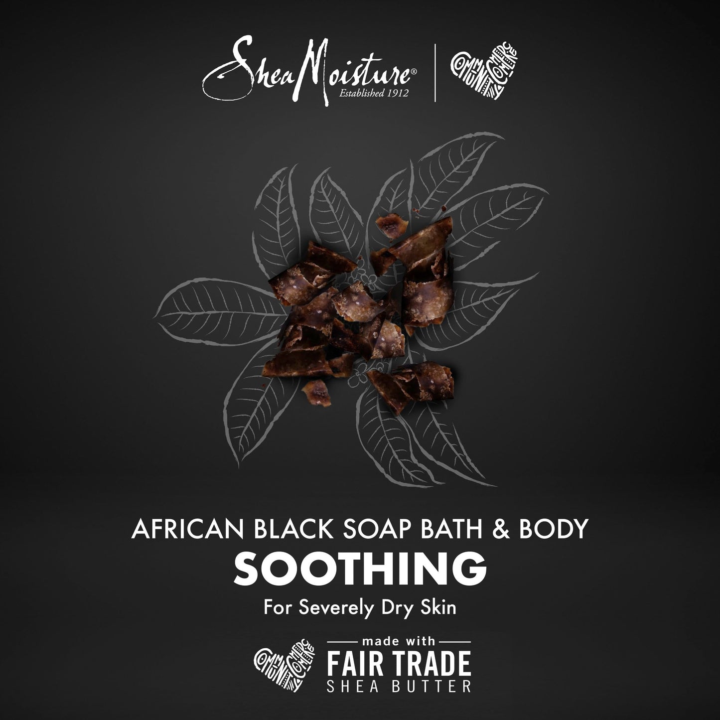 Shea Moisture African Black Soap Bar Acne Prone & Troubled Skin for Unisex Bar Soap 8 oz