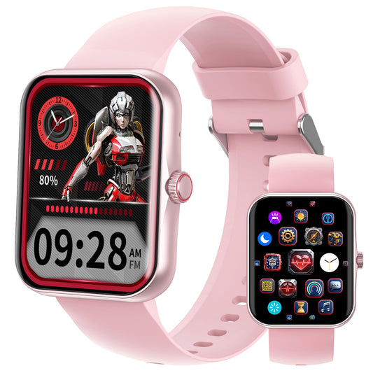Reloj Inteligente Transformers Rosa con Teléfono para Niños y Niñas