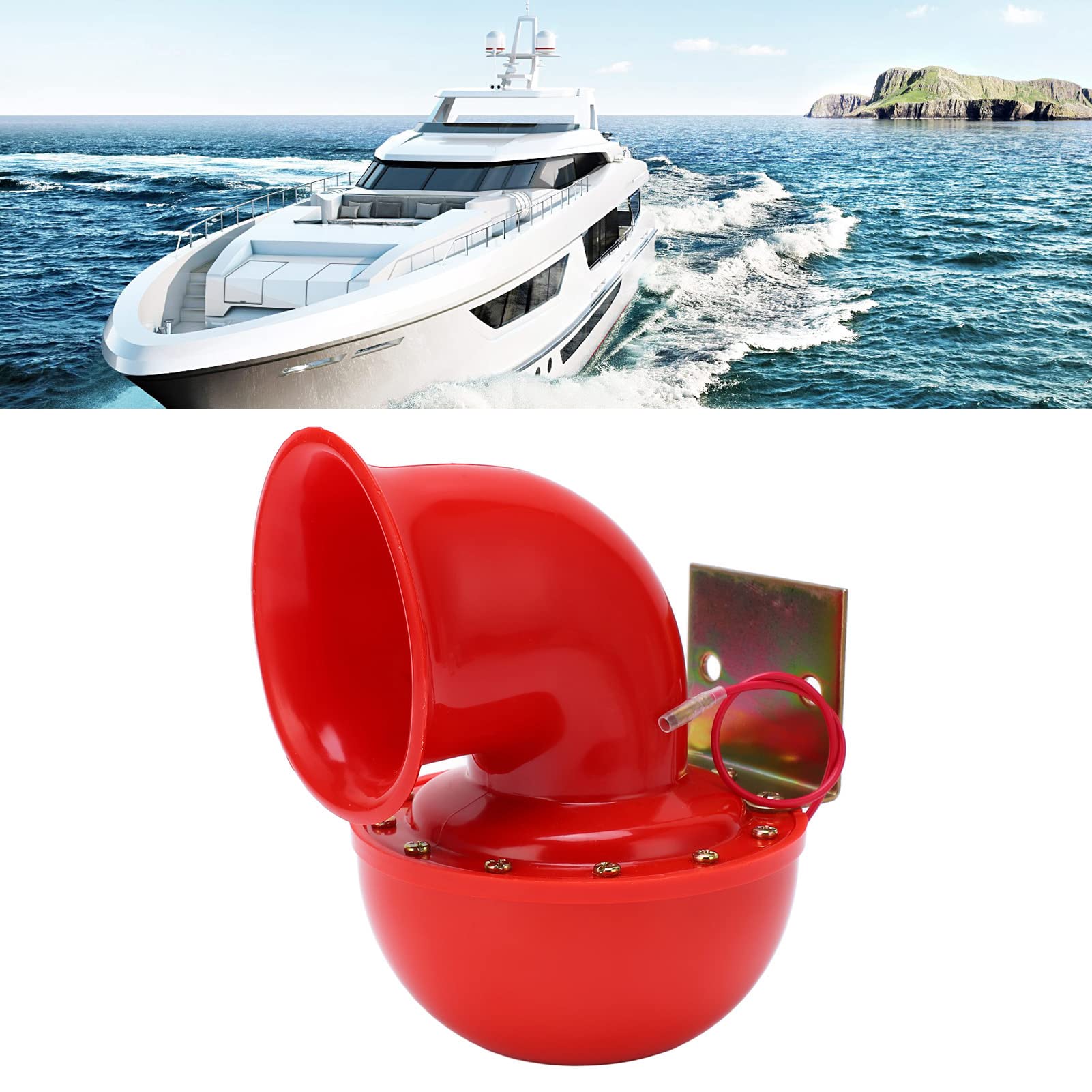 Bocina de Super Air, Bocina eléctrica con sonido de toro, bocina con sonido de vaca, Heavy Duty, 150 db Bocina con sonido de coche para motos