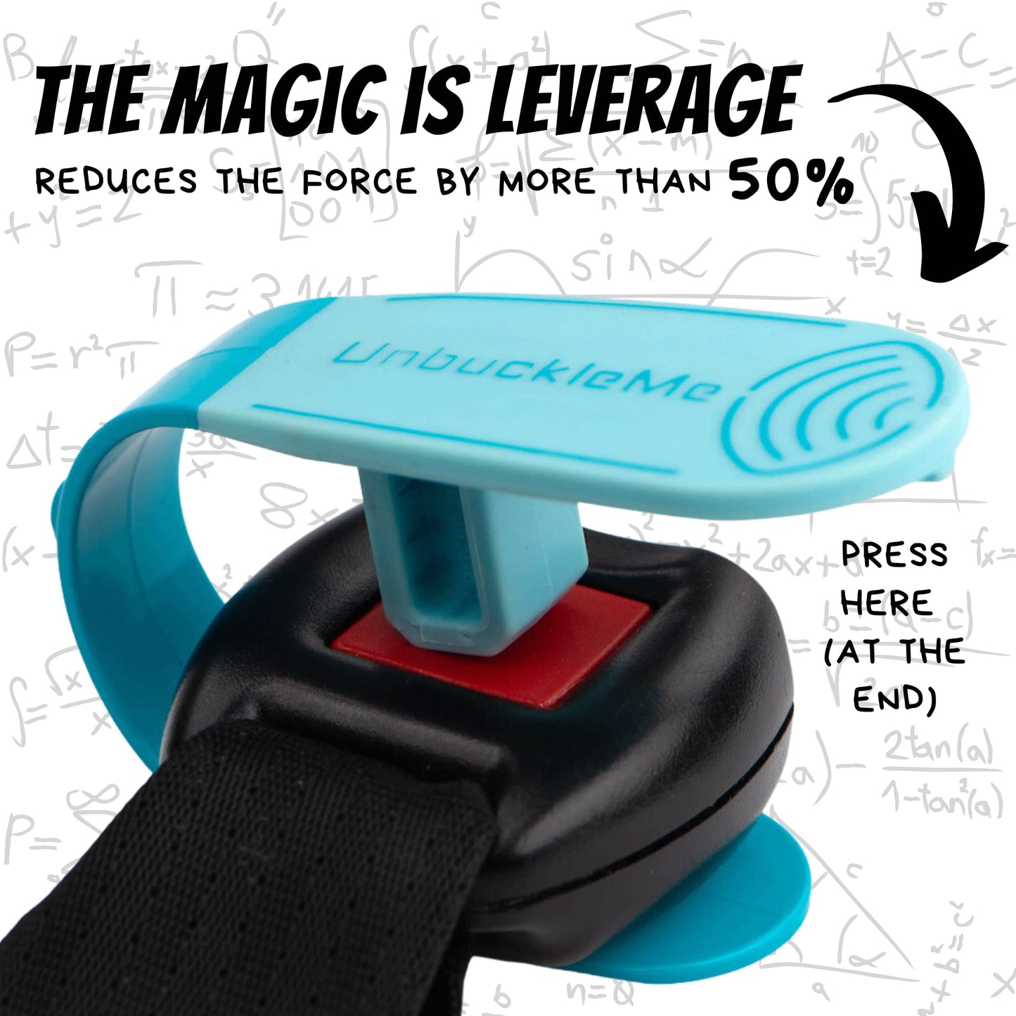 UnbuckleMe - Herramienta de liberación de hebilla de asiento de coche, ayuda fácil de abrir para artritis, uñas largas, niños mayores, empujador de botones para bebés, niños pequeños, asientos