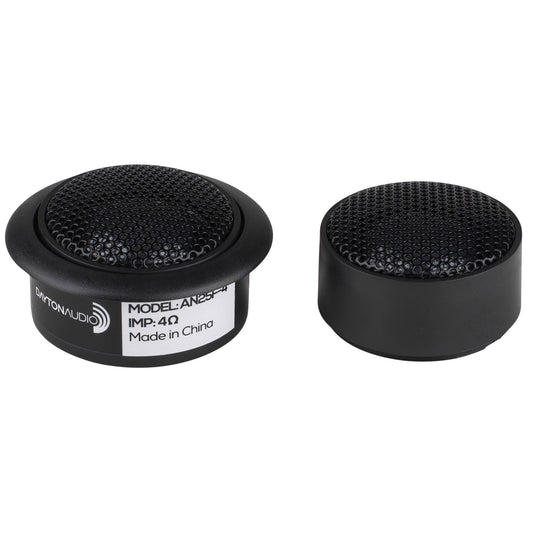 Dayton Audio AN25F-4 - Par de altavoz de agudos de audio de neodimio de 2,54 cm, 4 ohmios