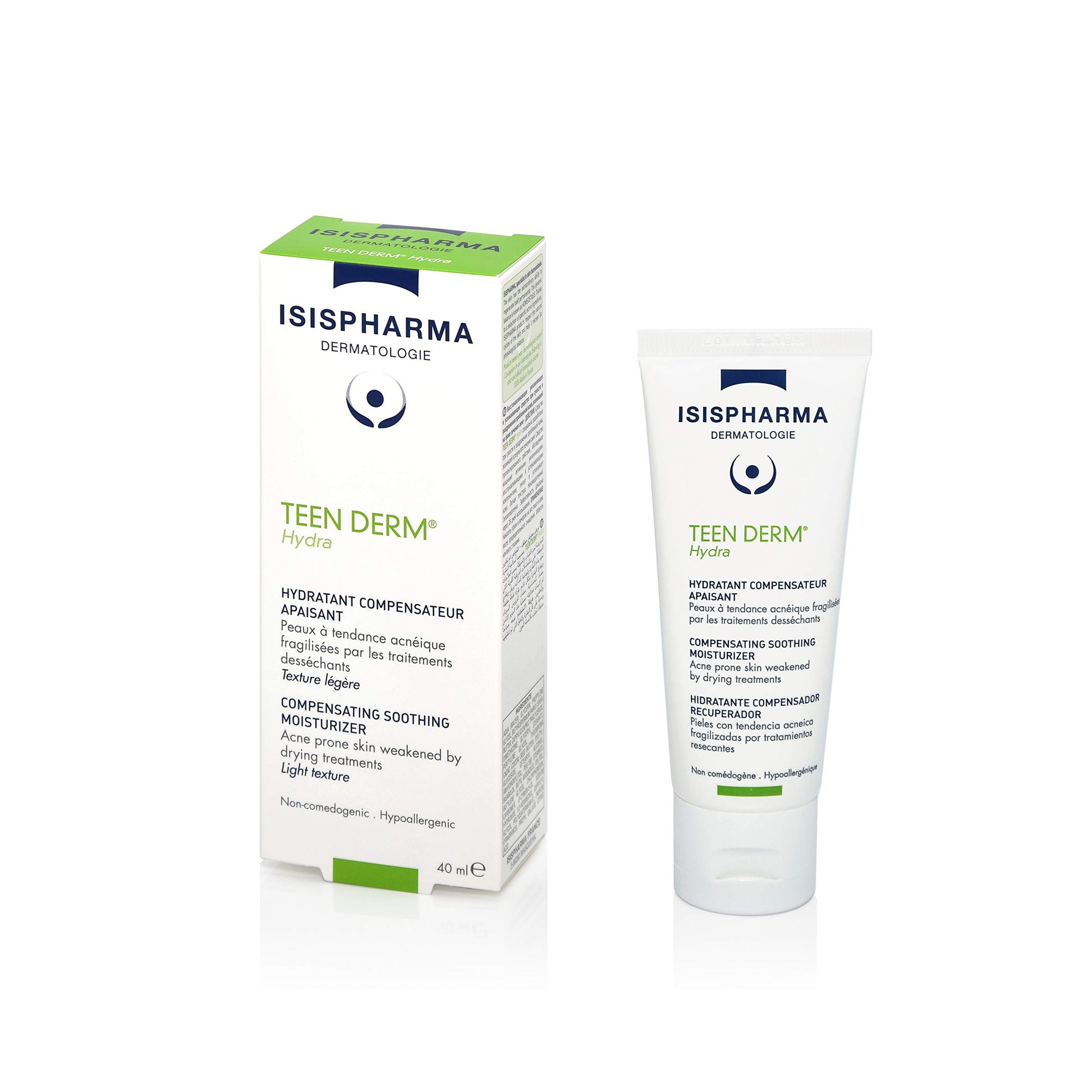 Isispharma Teen derm Hydra 40 ml tratamiento hidratante para acné coadyuvante en tratamientos secantes como la Isotetrinoina