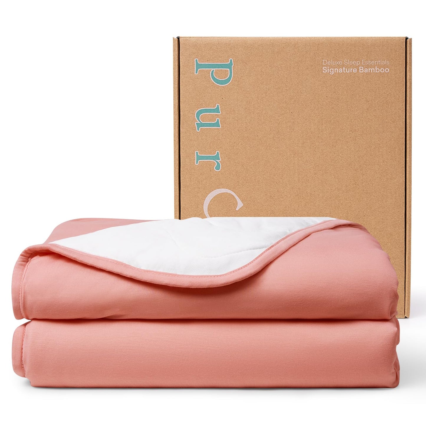 PurComfy Edredón Supersuave para Niños Pequeños, Manta de Cuna de Viscosa de Bambú Premium, Edredón de Cuna Transpirable de 1.0 Tog para Todas las Estaciones, 39" × 55"