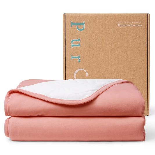 Edredón PurComfy Azul Viscosa de Bambú para Niños Pequeños