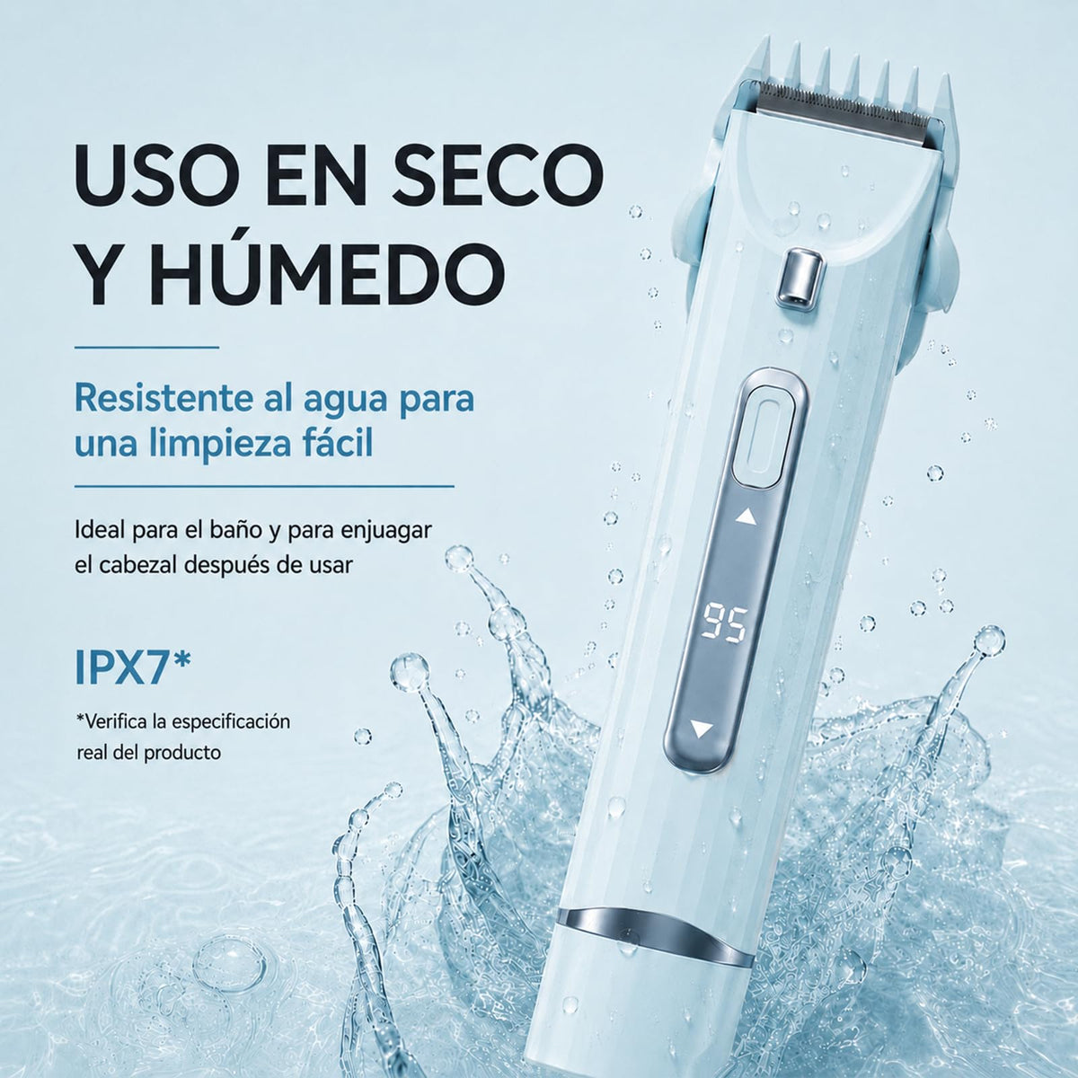 2 En 1 Maquina para depilar mujer, rasuradora eléctrica mujers, con Luces Auxiliares, Doble Cabezal | Recargable Type-C e IPX7, para Bikini Facial Brazos Axilas (Azul)