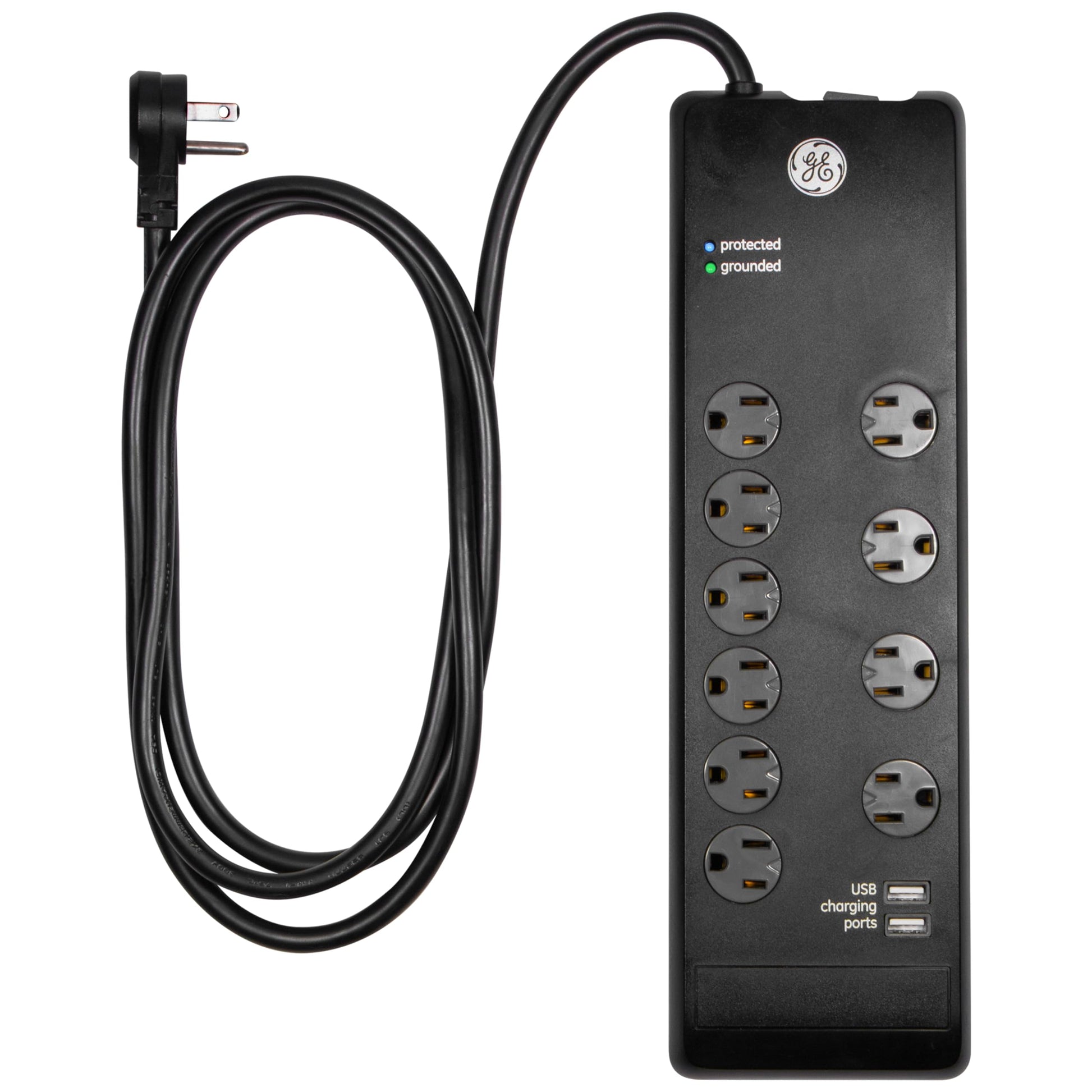 General Electric 14096 Protector with 2 USB Ports, 10-Outlet Surge