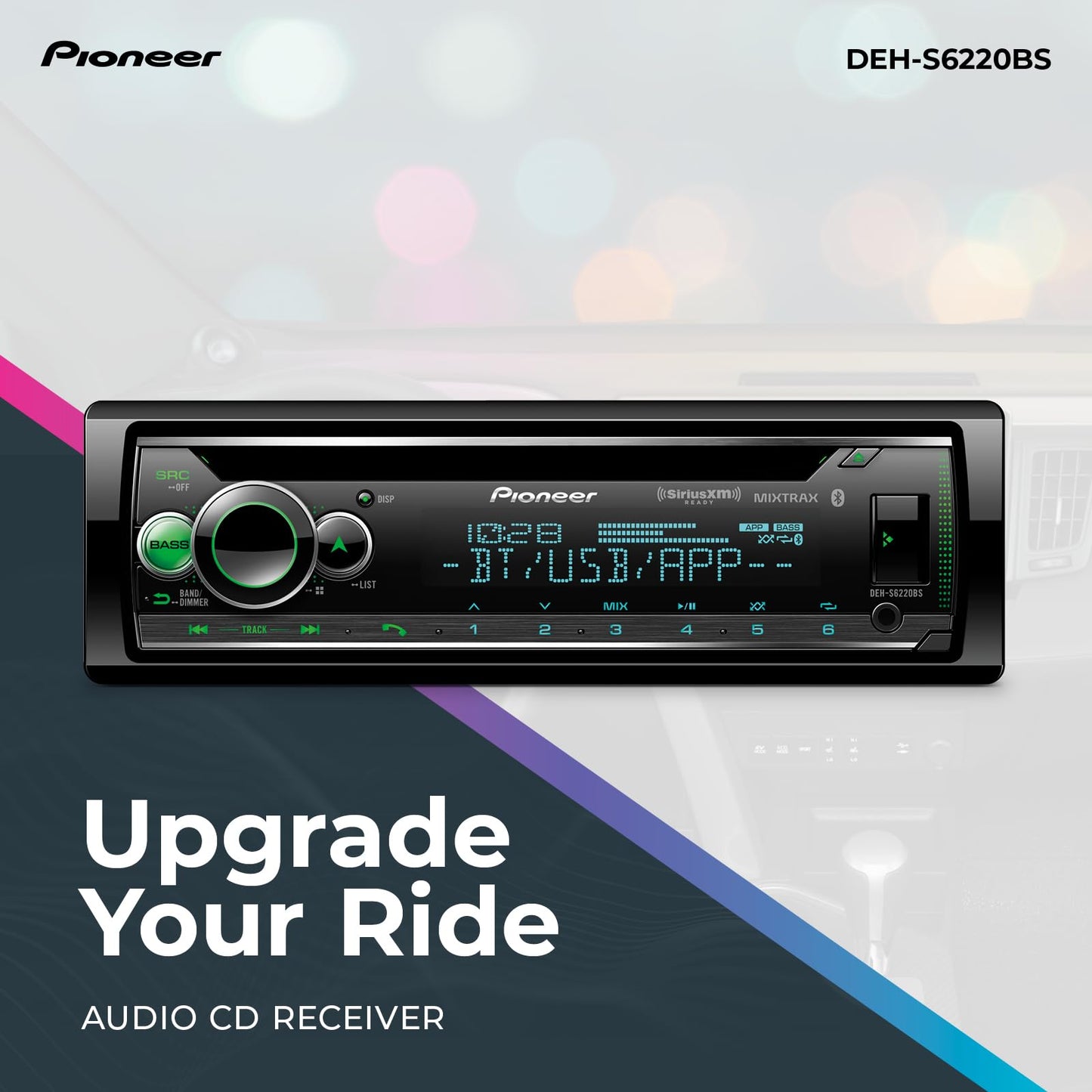 Pioneer DEH-S6220BS Receptor de CD