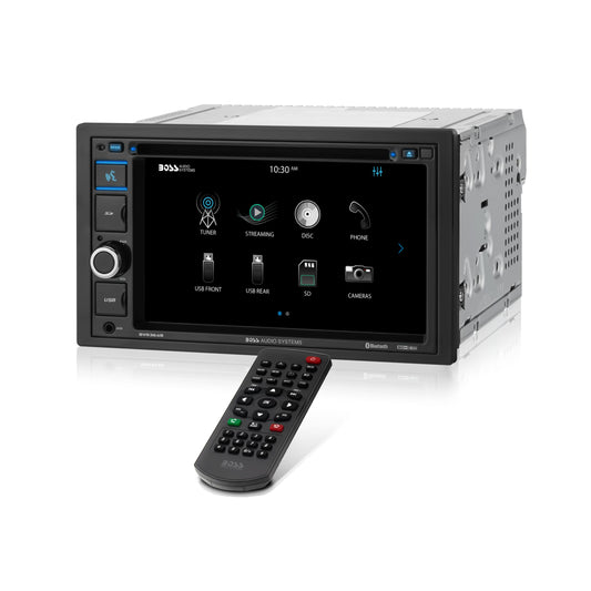 Boss Audio BV9364B - Bluetooth Activado, In-Dash, Double DIN, DVD/MP3/CD /Receptor AM/FM, con una pantalla ancha de 6.2", Touchscreen, Monitor Digital TFT