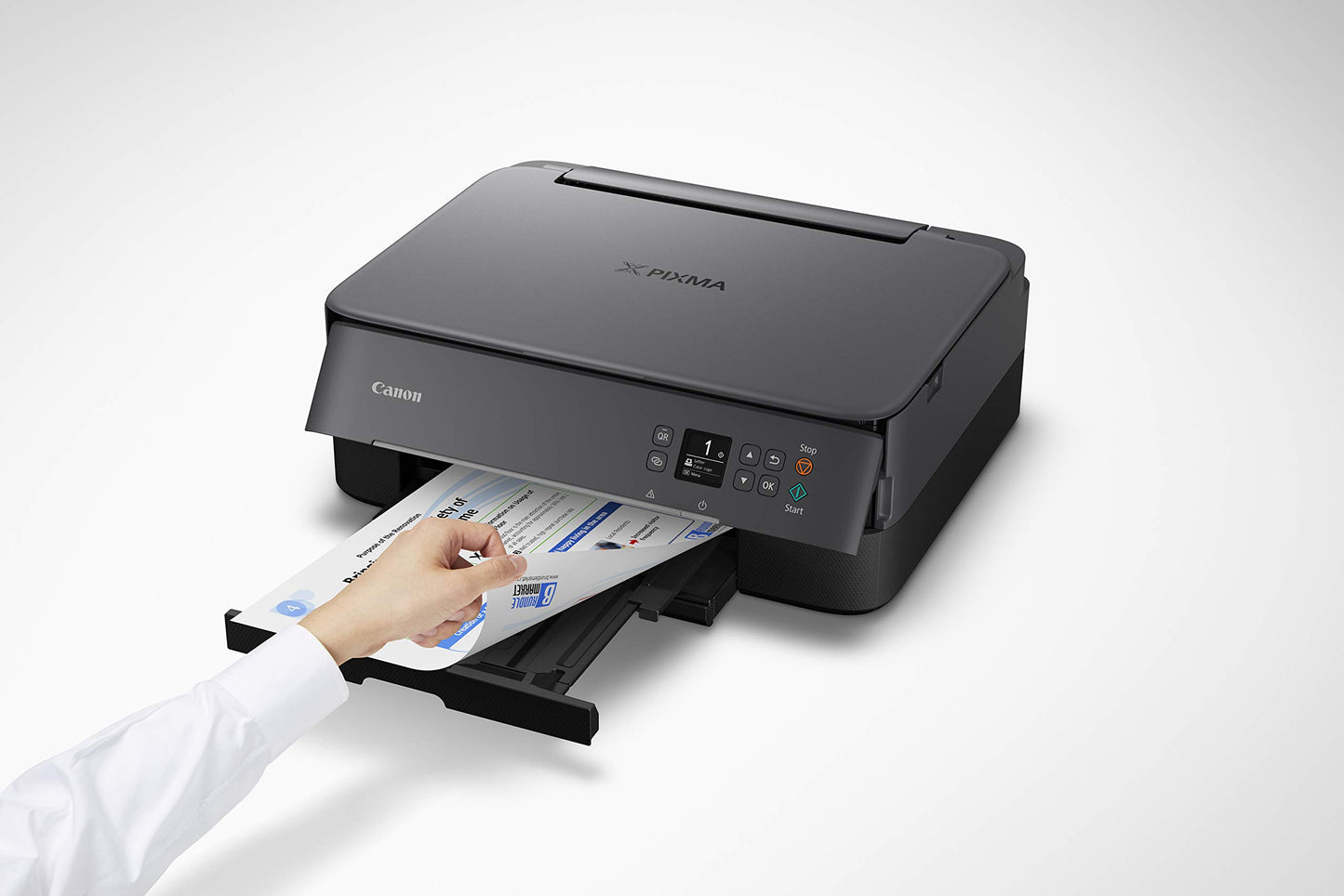 Canon TS5320 Impresora inalámbrica Todo en uno, escáner, copiadora con AirPrint, Negro, Amazon Dash Replenishment Ready