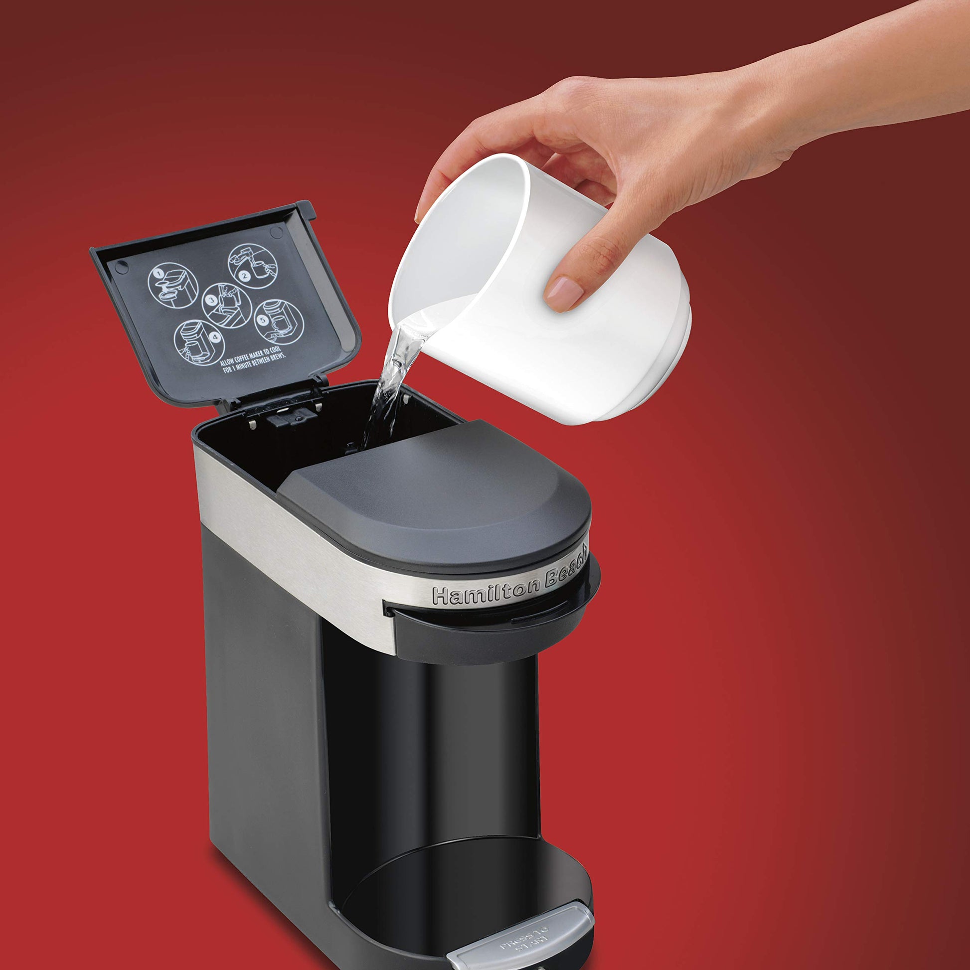 Hamilton Beach 49970-MX Cafetera Personal Ejecutiva, 1 Taza, 350 ml