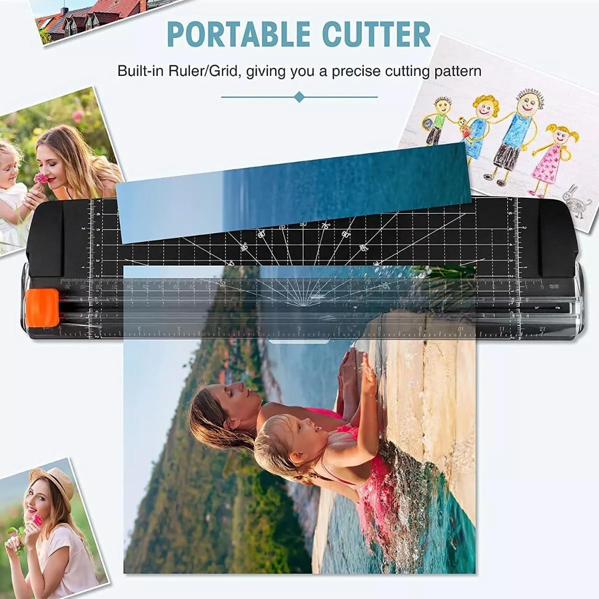 Laminadora Enmicadora Térmica de Temperatura Constante,A4 Máquina Laminadora+Cortador de Papel+300 Hojas Laminadoras,5 en 1 Laminador Térmico con Recortadora de Papel y Redondeadora de Esquinas