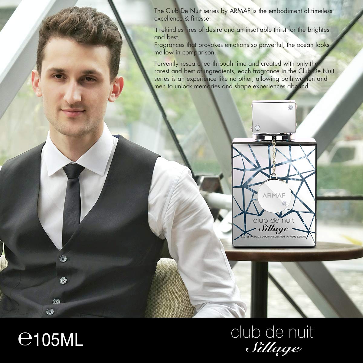 Club De Nuit Sillage by Armaf for Men - 3.6 oz EDP Spray