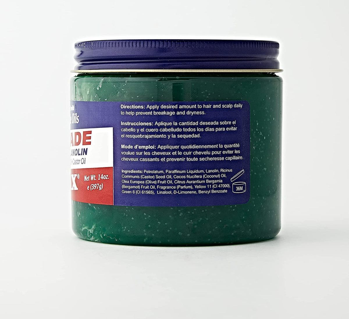Dax Pomade (Bergamot) 14oz. Jar (2 Pack) by DAX