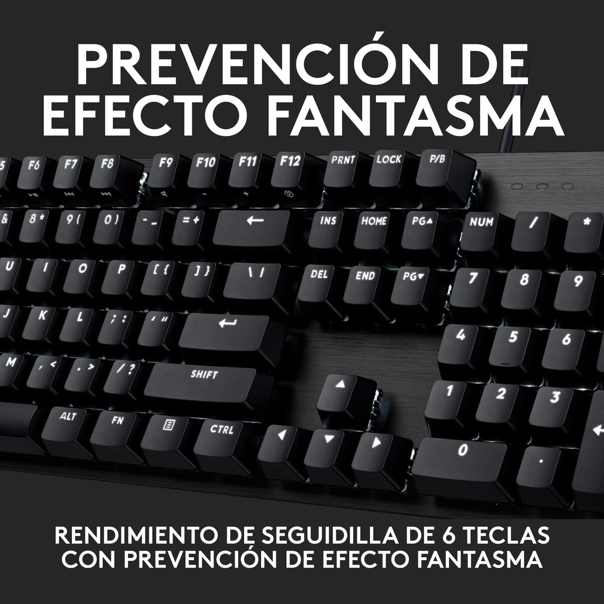 Teclado Mecánico Gaming Logitech G413 SE Negro Aluminio Retroiluminado para Windows y macOS