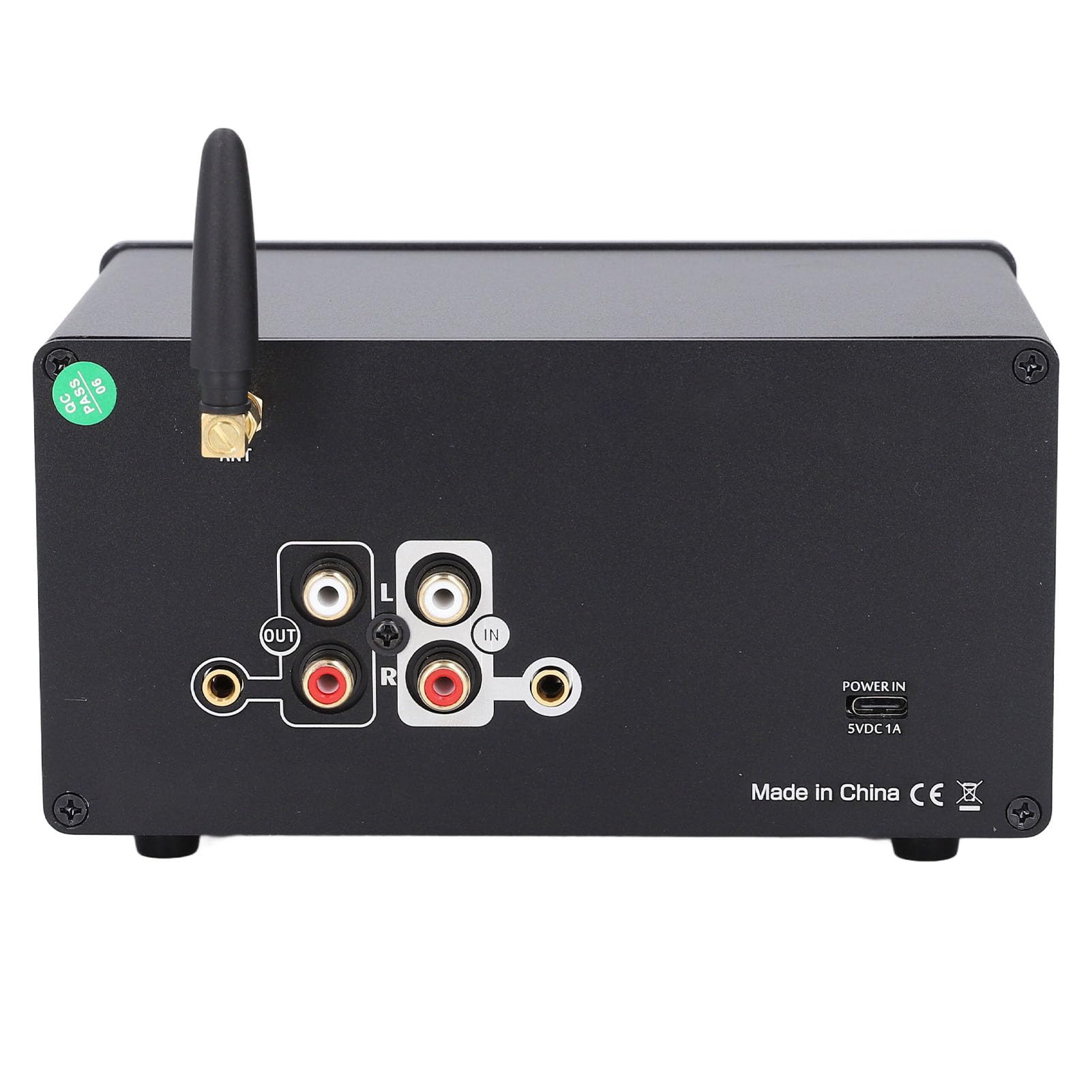 Ecualizador de Preamplificador Yunseity Negro Bluetooth 5.0 para Automóvil con Medidor VU