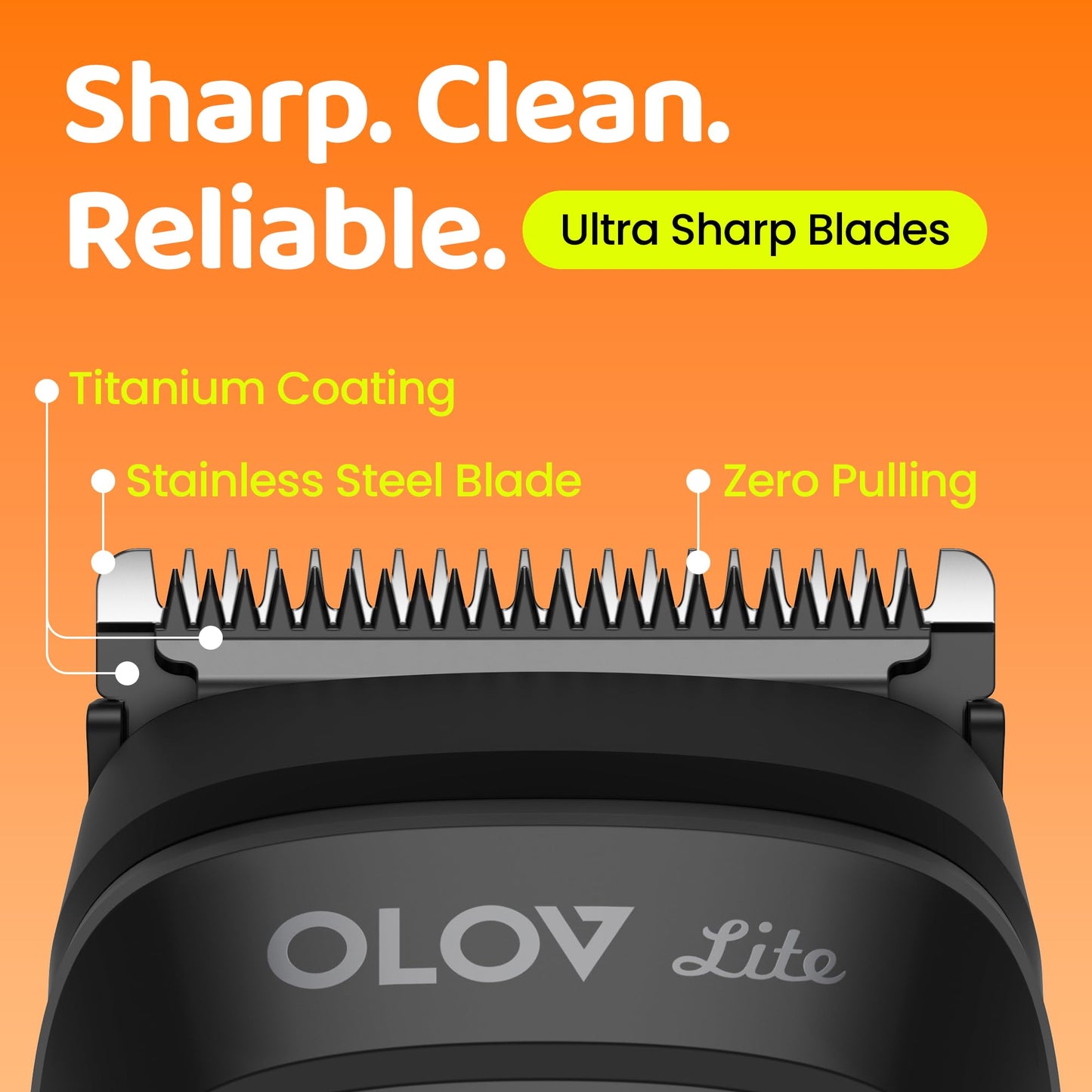 OLOV LITE - Cortadora de barba eléctrica para hombres, recortadora de pelo de nariz y maquinilla de afeitar eléctrica 10 en 1, kit de aseo inalámbrico listo para regalo para hombres (negro)