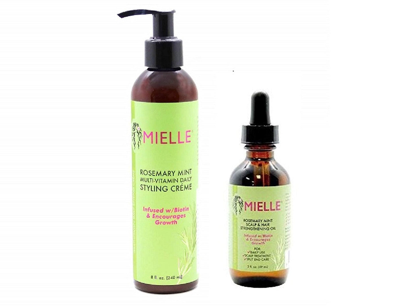 Mielle - COMBO DE ROMERO Y MENTA (CREMA Y ACEITE)