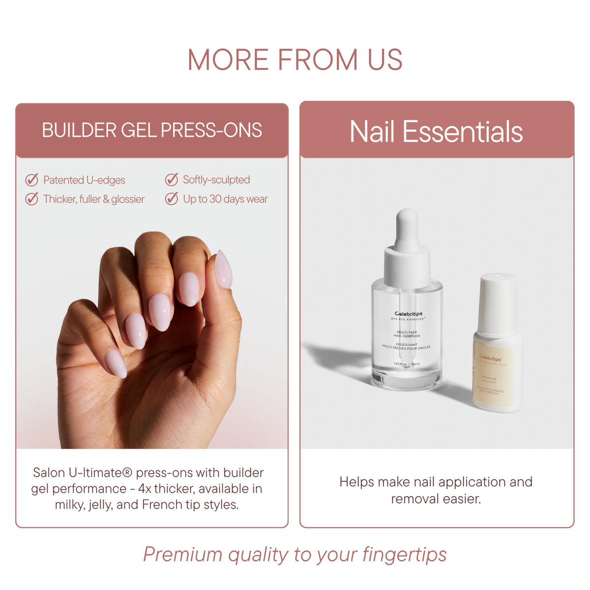 Celebritips Uñas Postizas Decorativas | Amber Muse, Uñas Cortas Almendradas, Reutilizables, Uñas De Otoño Con Calidad De Salón | 16 Tamaños - Kit De 32 Uñas Con Pegamento De Fijación Extra Fuerte Y Pe