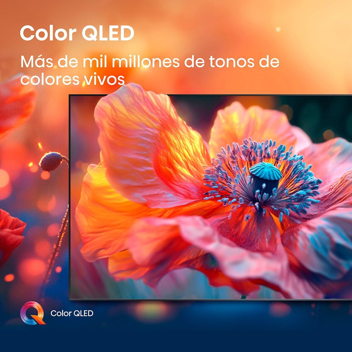 Hisense Pantalla QLED 4K Vidaa U Compatible con Alexa,Dolby Vision Atmos, Escalado IA a UHD, HDMI, LAN, WiFi. Control de Voz. Bluetooth. (2025) Free HDMI Cable UHD. (50")