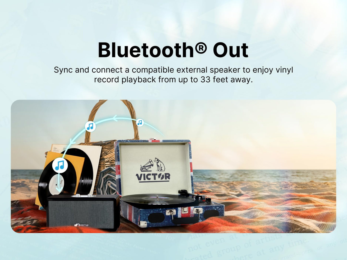 Tocadiscos para discos de vinilo, entrada y salida Bluetooth, veliz inalámbrica de 3 velocidades, reproductor de grabación portátil, fonógrafo con altavoces estéreo duales integrados, recargables, RCA