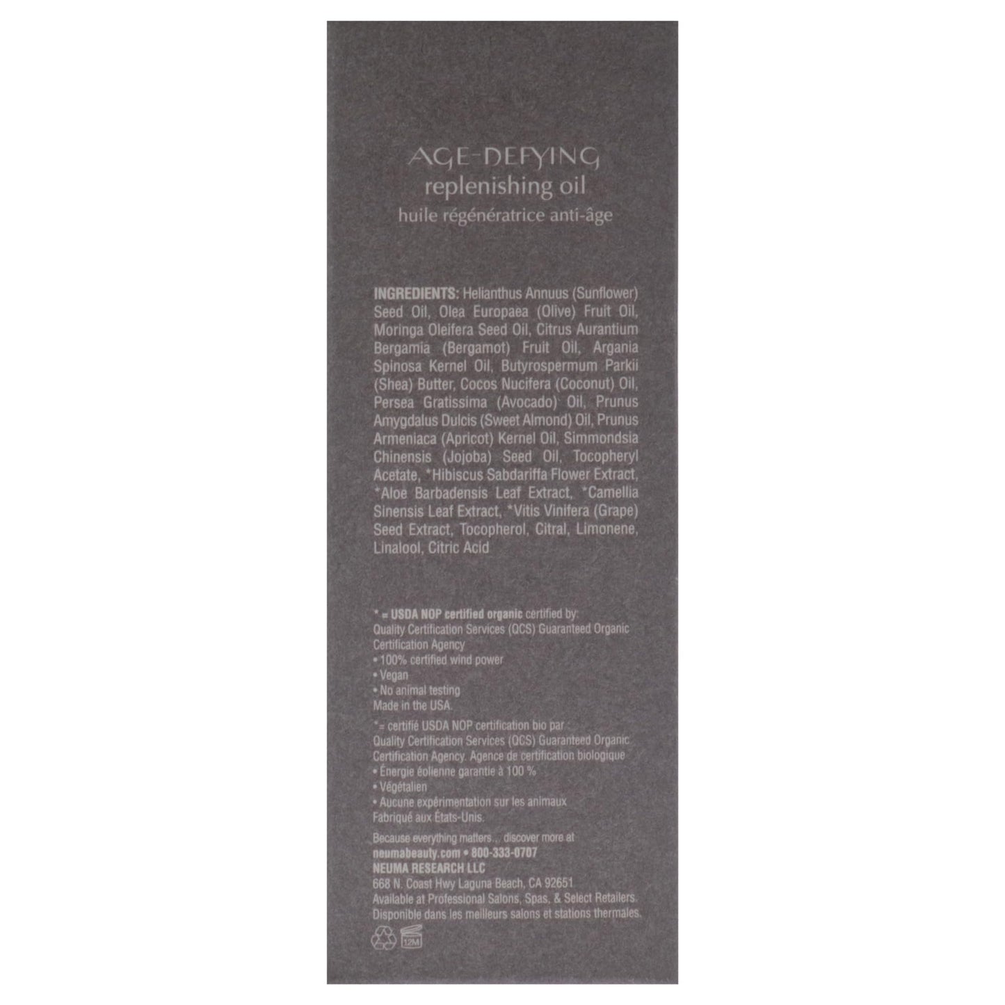 Neuma Neuma neubody and mind age-defying replenishing oil 3.4 oz