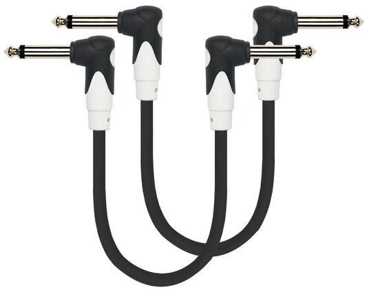 KIRLIN, KIRLIN CABLE - Cable de conexión para guitarra Kirlin LightGear LG2-203-6 pulgadas/BK, 6 pulgadas