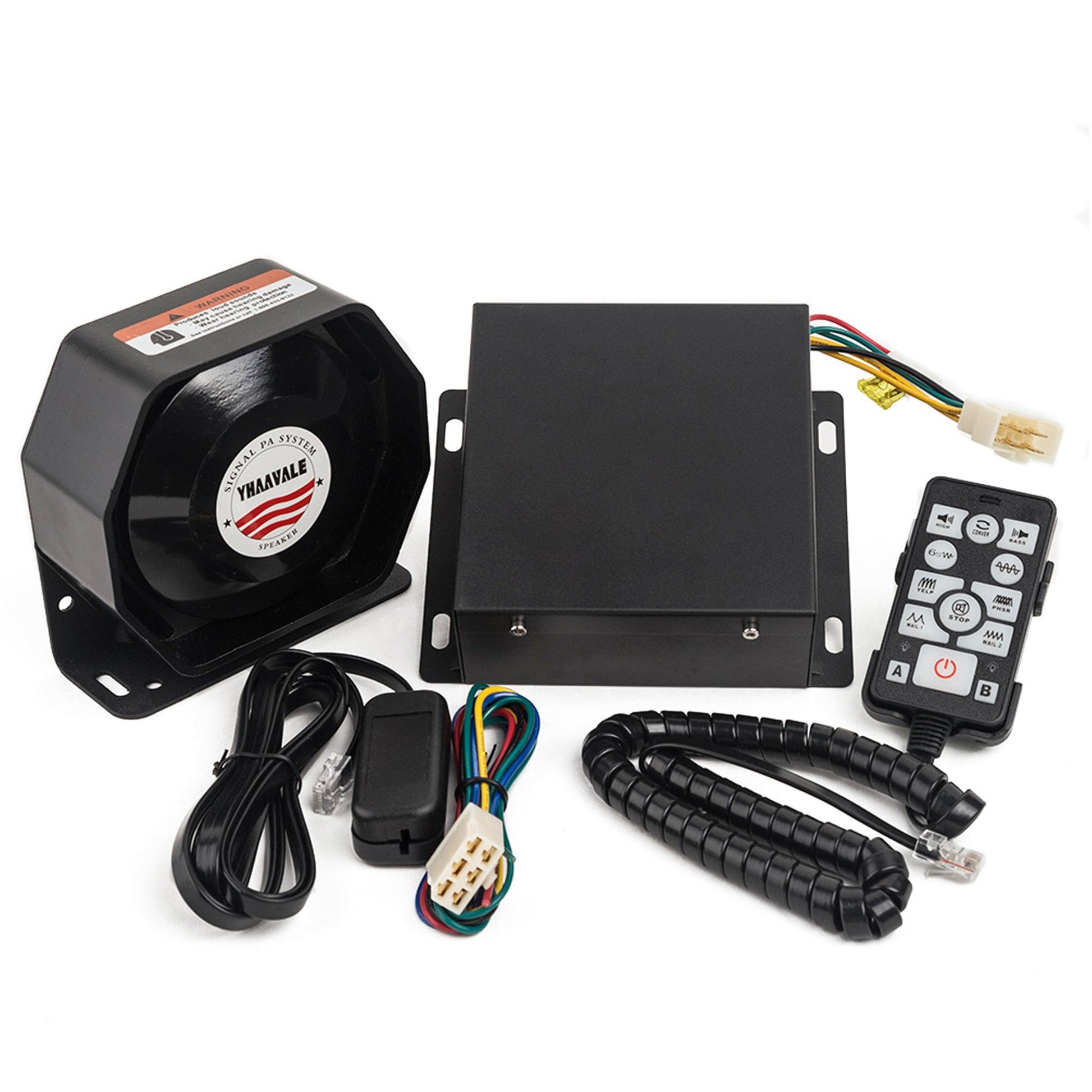 Amplificador YHAAVALE Octágono Ultra Limo DC12V 100W Multitonos con Altavoz de Micrófono y Sistema PA Electrónico