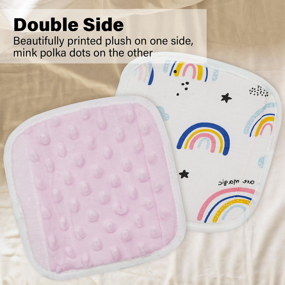 Funda para Correa de Bebé CUXFLS Arco Iris Rosa Almohadilla de Cinturón de Seguridad para Niños