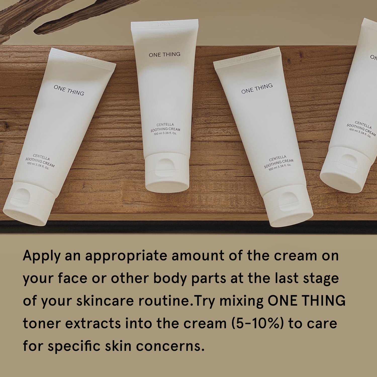 ONE THING Centella Crema calmante 3.38 fl. oz. | Hidratante facial hidratante vegano para todo tipo de piel | Cuidado de la piel coreano