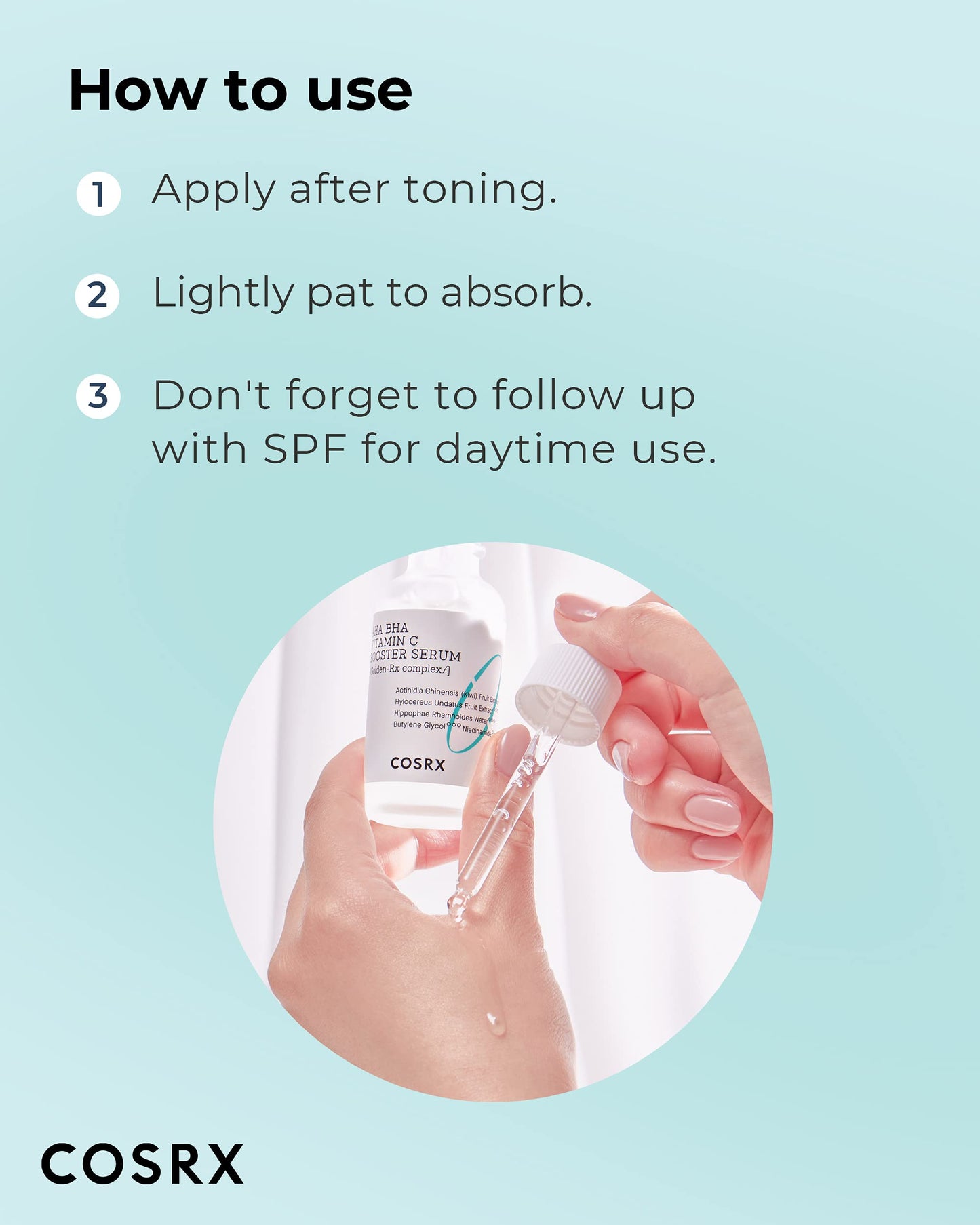 COSRX AHA BHA - Suero potenciador de vitamina C. Exfolia, ilumina, antienvejecimiento y mejora el tono y textura de la piel.