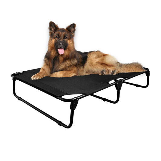 Cama Elevada para Perro PEGASO Negra tamaño Extra Grande Transpirable y Lavable