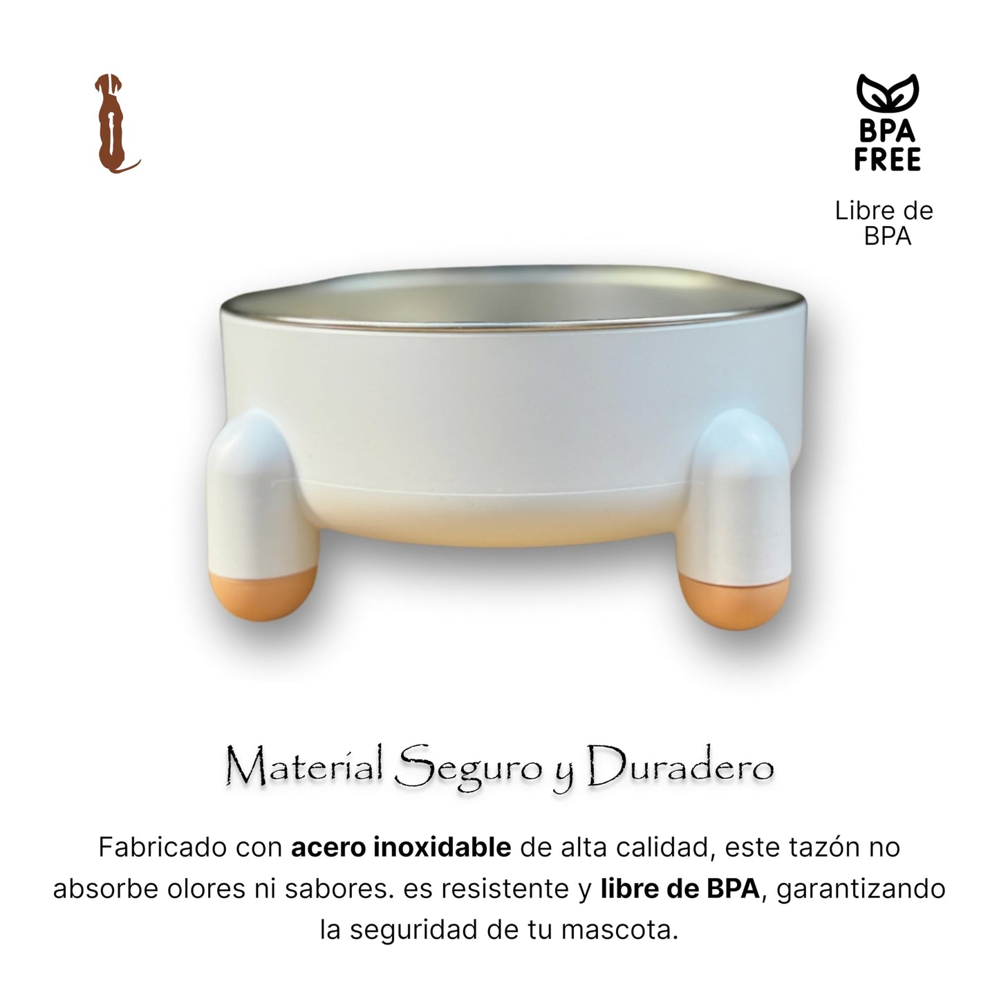 FREMWARI Tazón para Perros y Gatos de Acero Inoxidable, Antideslizante de 4 Puntos, Ergonómico y Duradero, Ideal para Mascotas Pequeñas y Medianas, Fácil de Limpiar y Seguro Verde Azulado