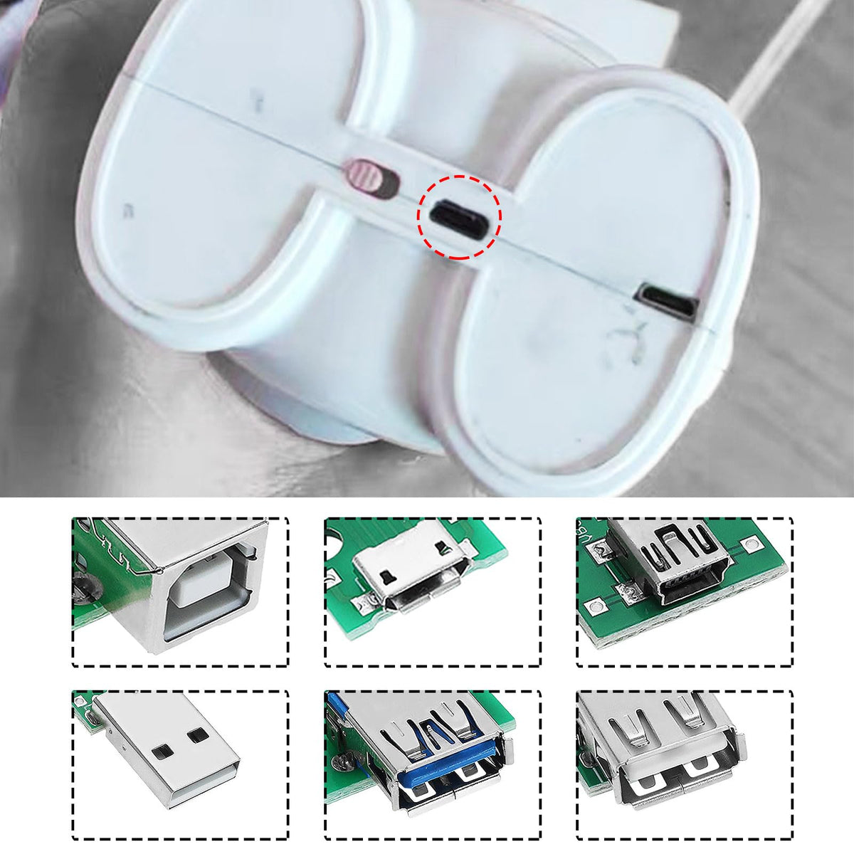 Módulo Adaptador Convertidor USB a DIP Breakout Be In Your Mind Verde 18 Unidades