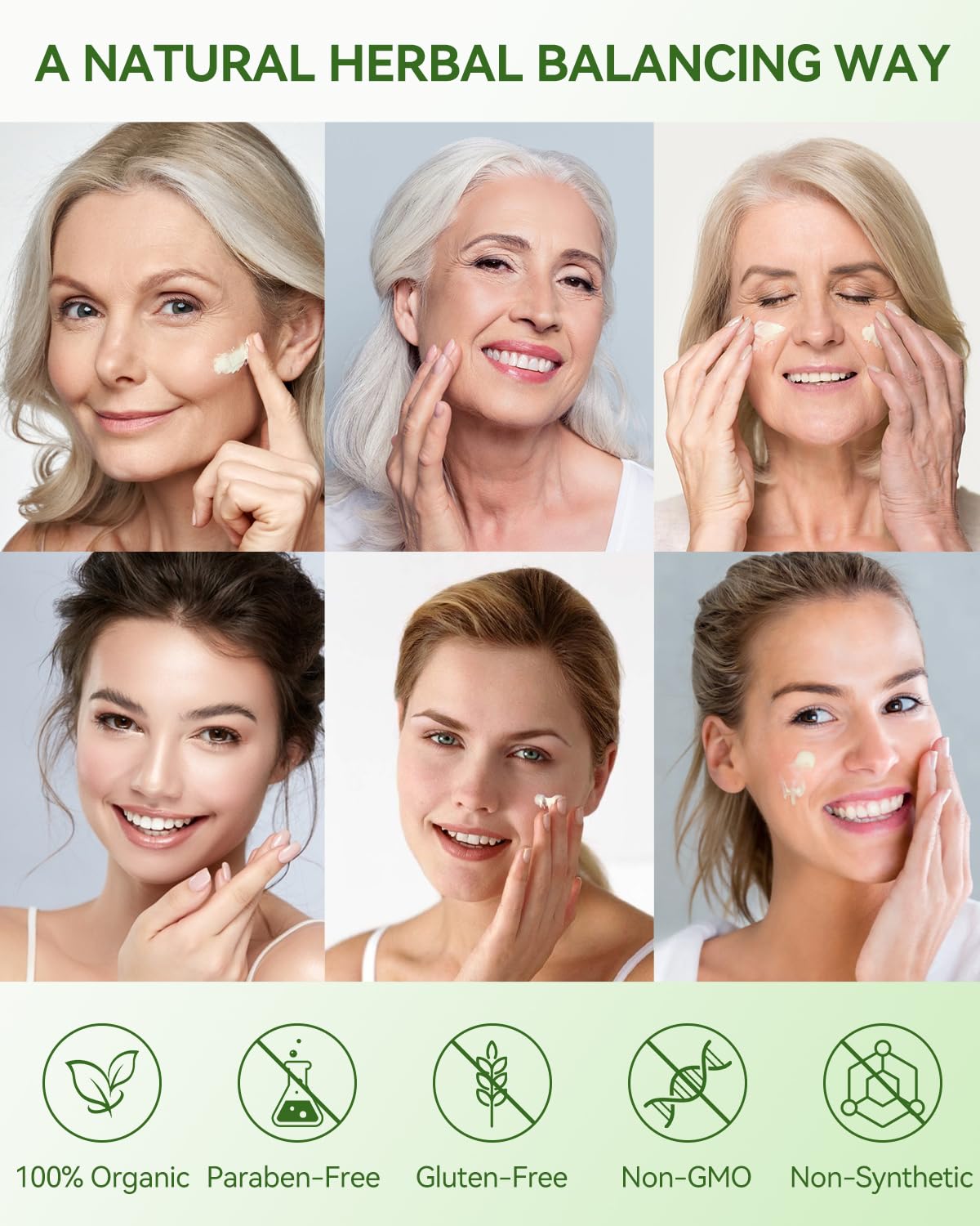 Crema orgánica de ñame silvestre para mujer de 4 onzas