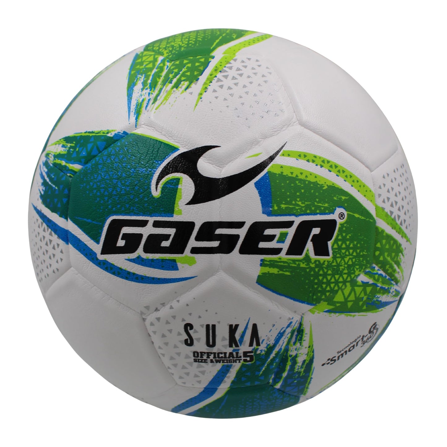 Balón Fútbol Laminado Modelo Suka Gaser (Verde, Blanco, No. 4)