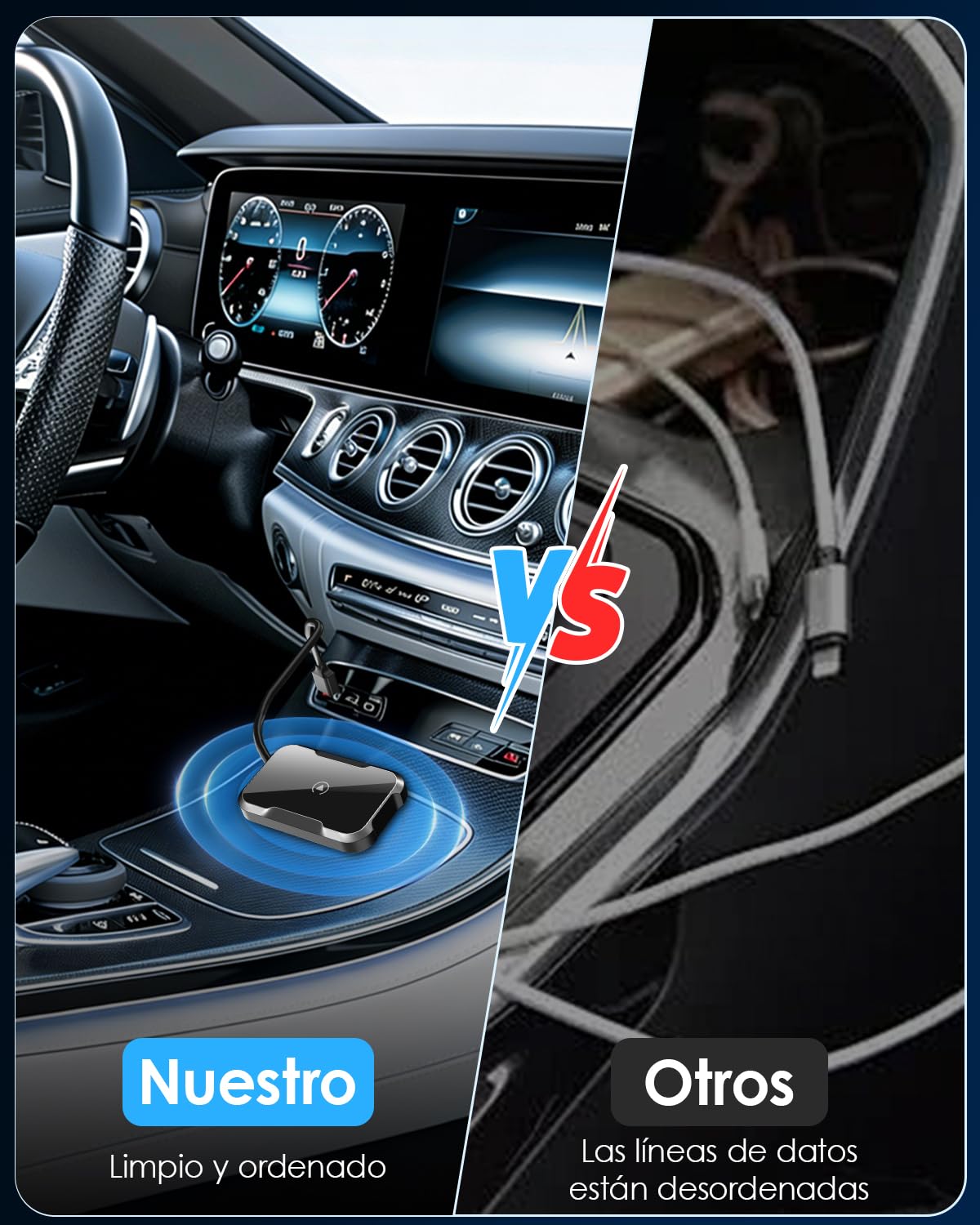 Adaptador CarPlay Inalámbrico NKMSAGE 2026 para Auto