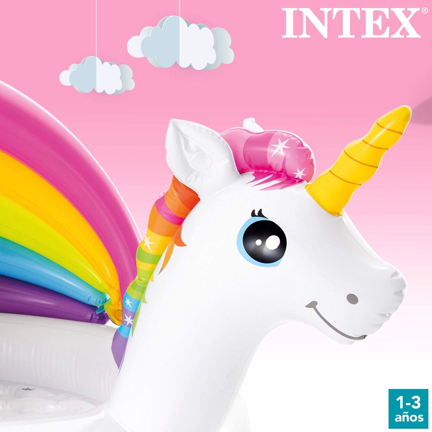 Intex 77925 Alberca 57113 Unicornio p/Bebe de 1.27mts x 1.02mts x 69cm