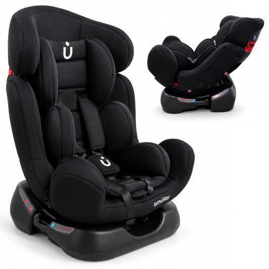Autoasiento Convertible Amulay Negro 3 en 1 0 a 25 kg