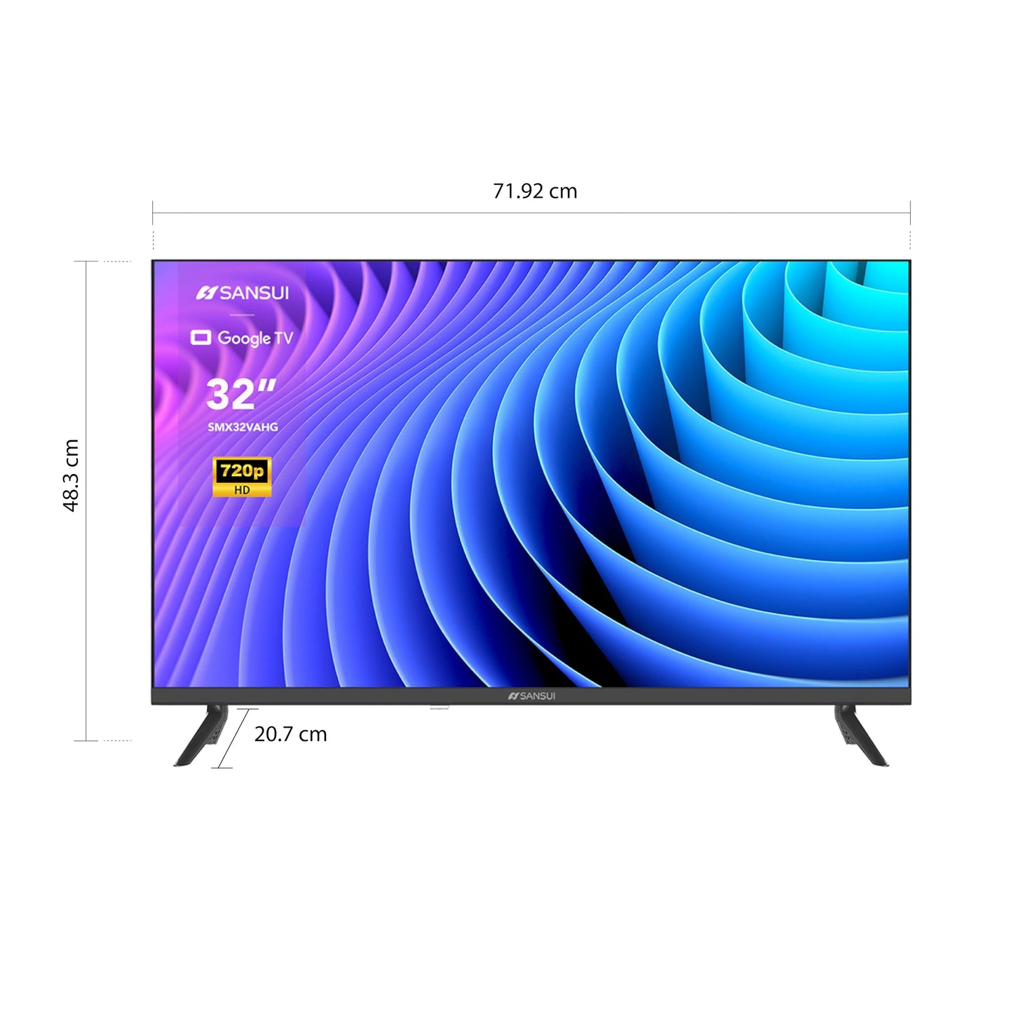 Televisión SANSUI Google TV Asistente de Voz Inteligente 2023 HD