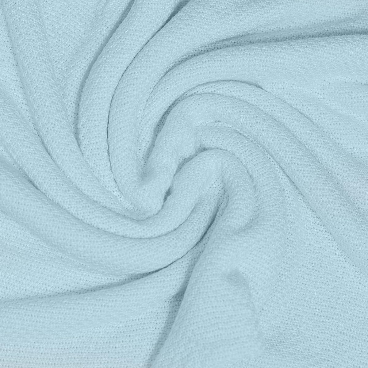 CHIQUI MUNDO Manta de Arrullo para Bebé 100% Bambú Orgánico Manta de Recepción Recién Nacido Tejido Premium (Azul, 75 x 100 cm)