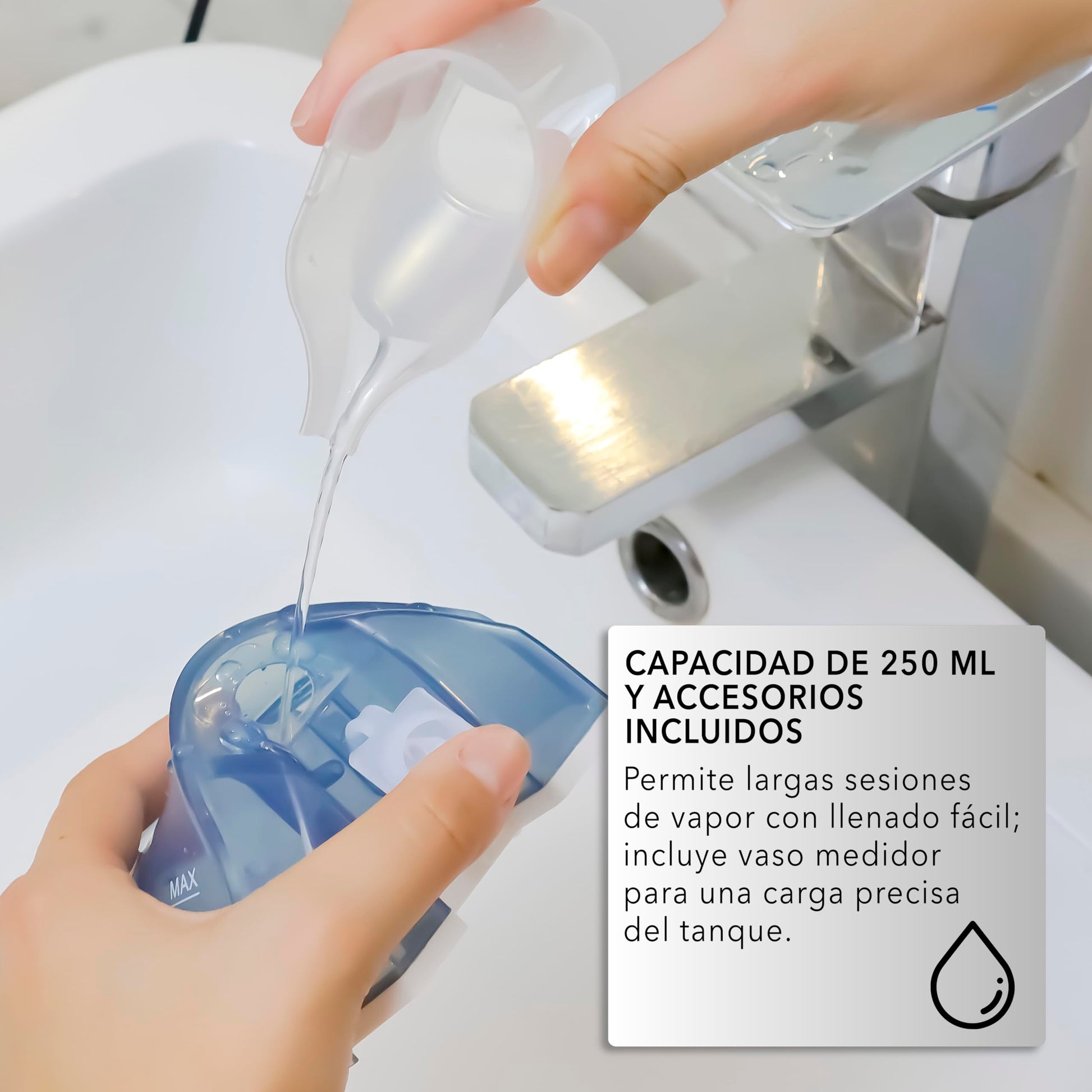 Plancha de Vapor Portátil RCA RC-931 Blanco con Cepillos para Cuidado Profesional de Telas en Hogar y Viajes