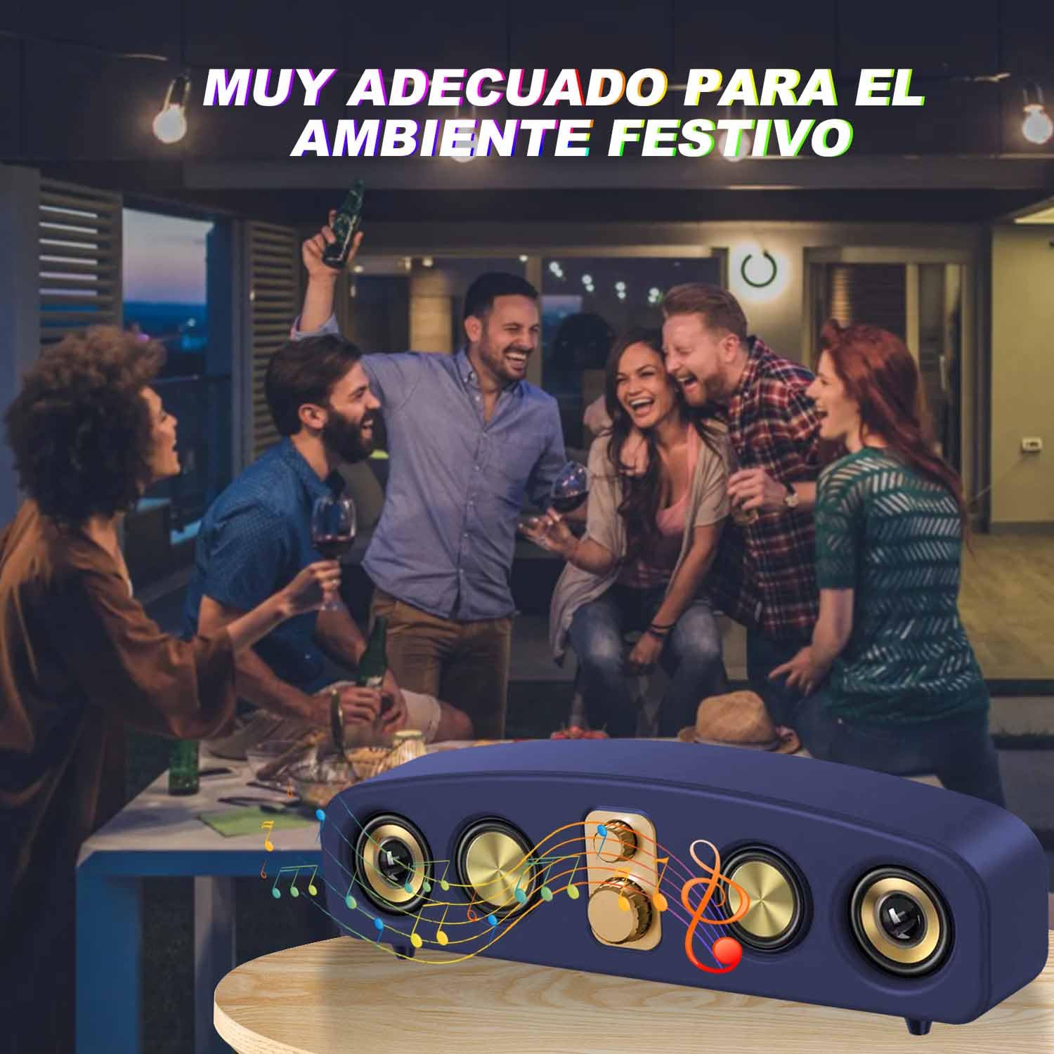 Bocina Bluetooth, Bocinas para PC, Barras de Sonido, Altavoces RGB para Juegos, Bocina Compatible con Múltiples Modos de Reproducción (Bluetooth, Cableado, USB, Disco U, Tarjeta TF, AUX, etc)