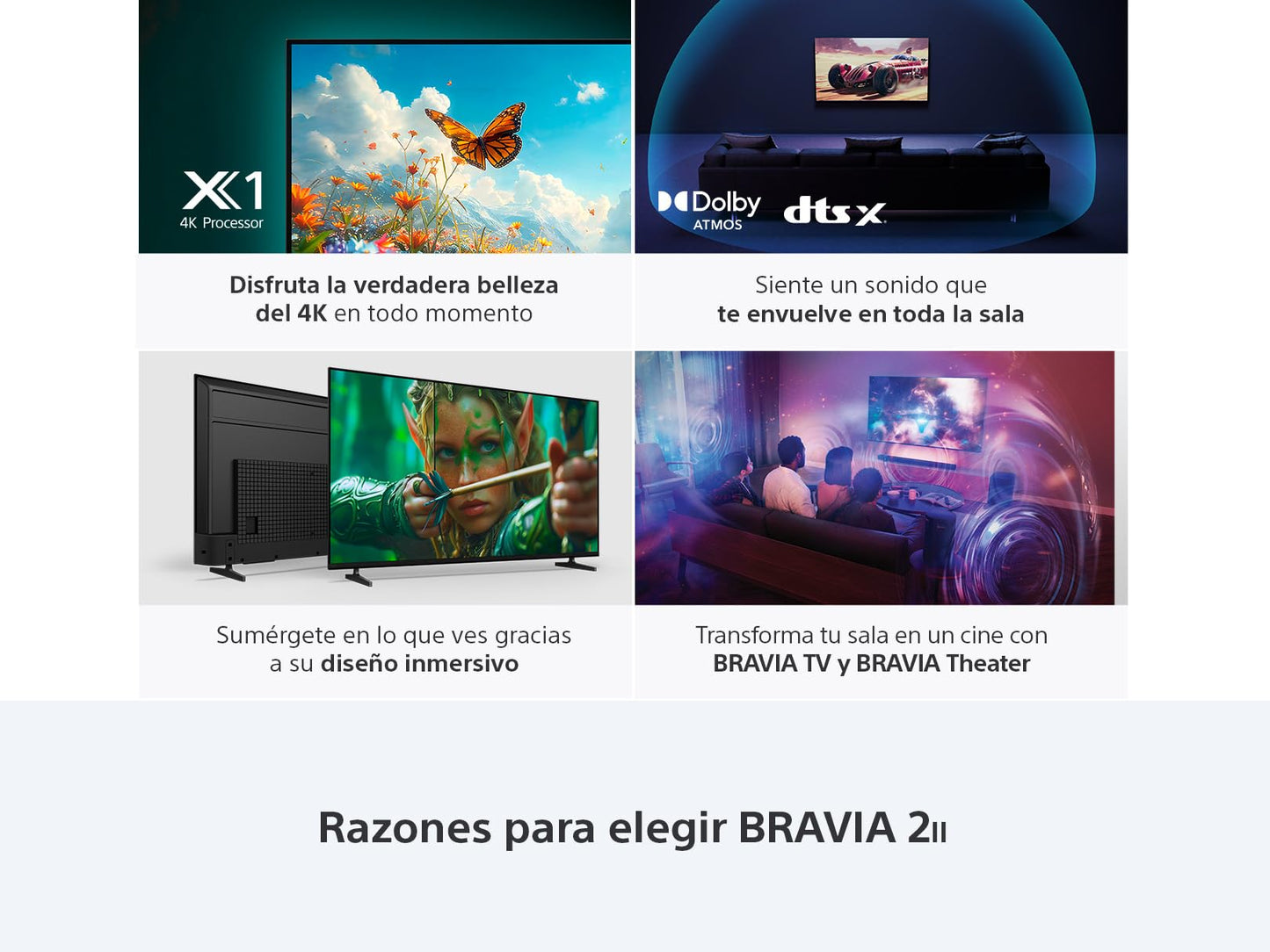 Pantalla LED 65” Sony BRAVIA 4K HDR Google TV 2025