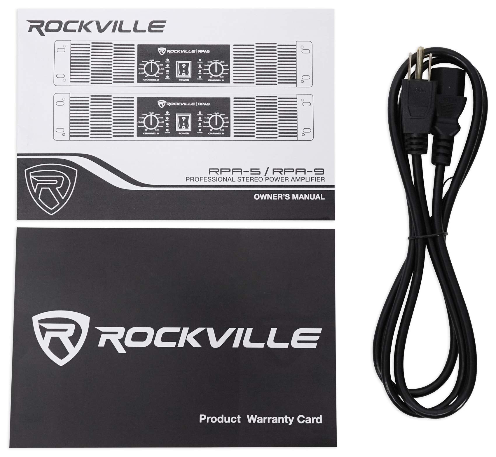 Rockville R4G150B Bobina de cable para amplificador de auto o tierra, 4 AWG (calibre de alambre estadounidense), 45 m, negro, 1000 vatios