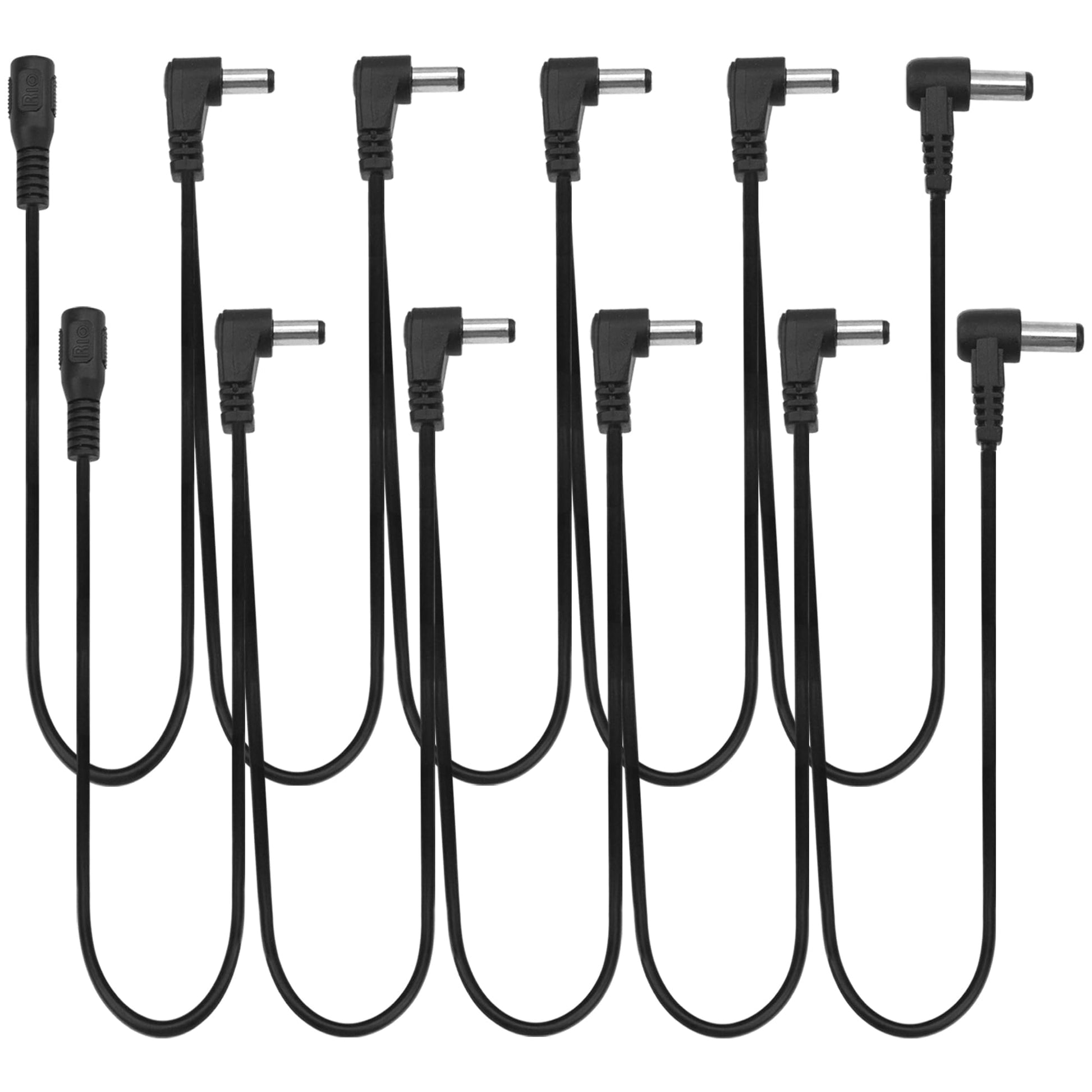 Cable de Cadena de Margarita Yootones 9V Enchufe Adaptador Divisor para Guitarra 2 Piezas