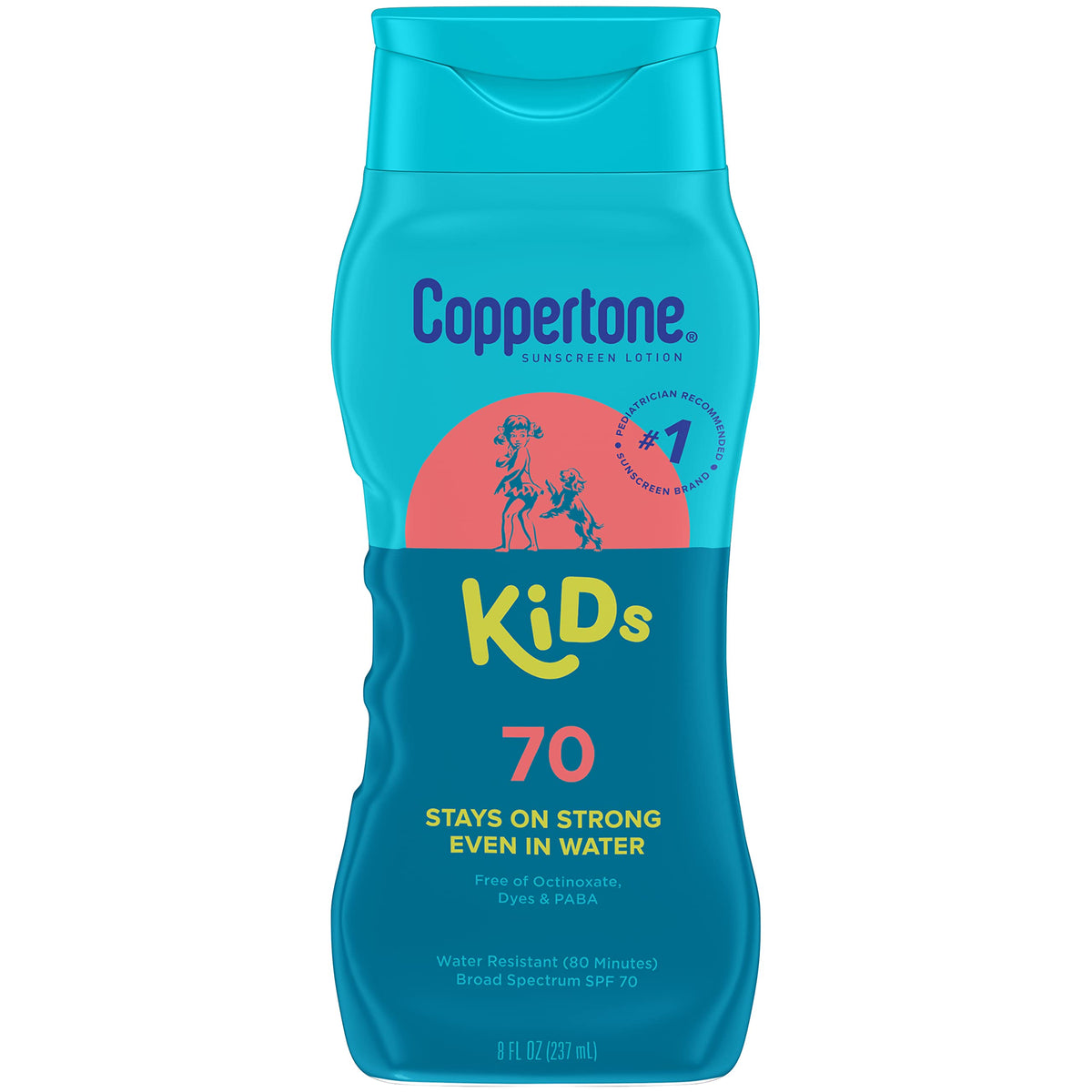 Protector Solar para Niños Coppertone Resistente al Agua SPF 70 8 oz