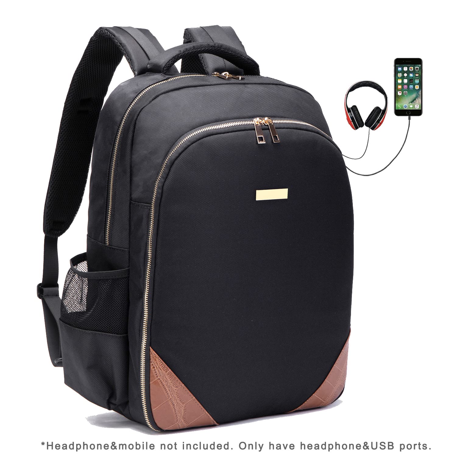 Mochila de Viaje NIHANEH Negro, Herramientas de Peluquería, Almacenamiento