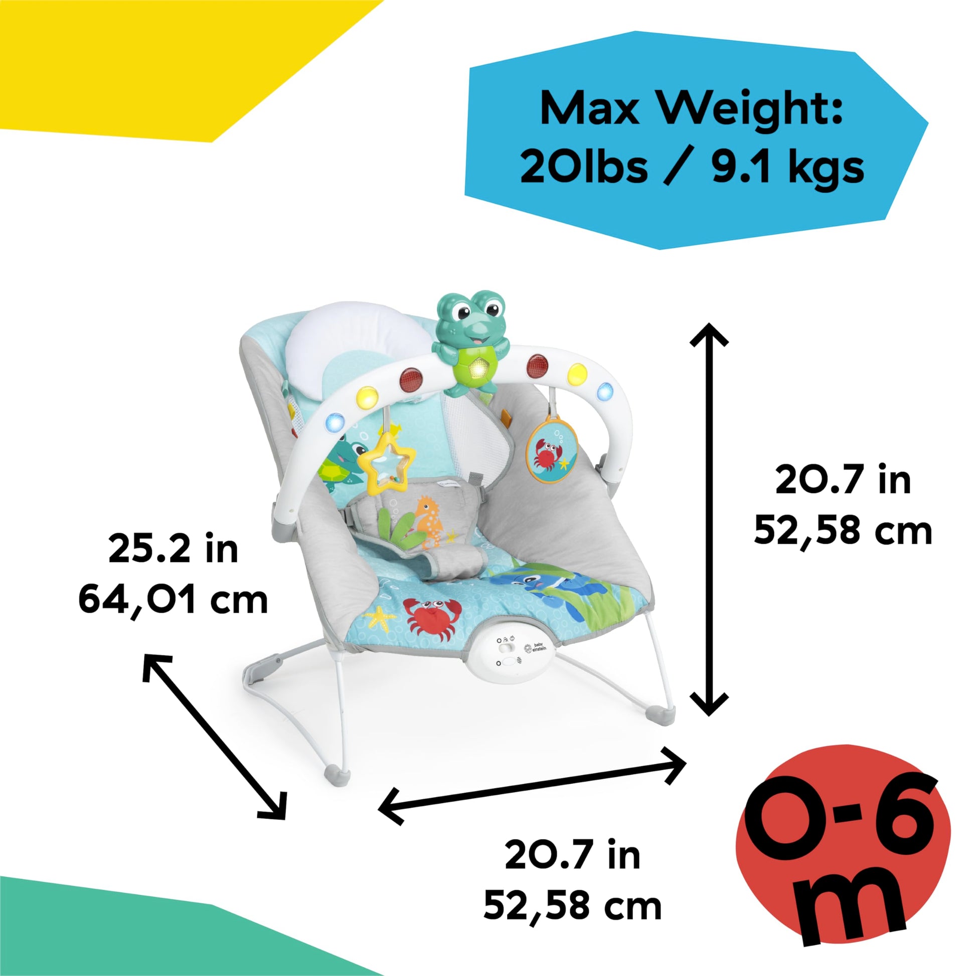 Baby Einstein Silla Mecedora Musical Plegable para Bebés