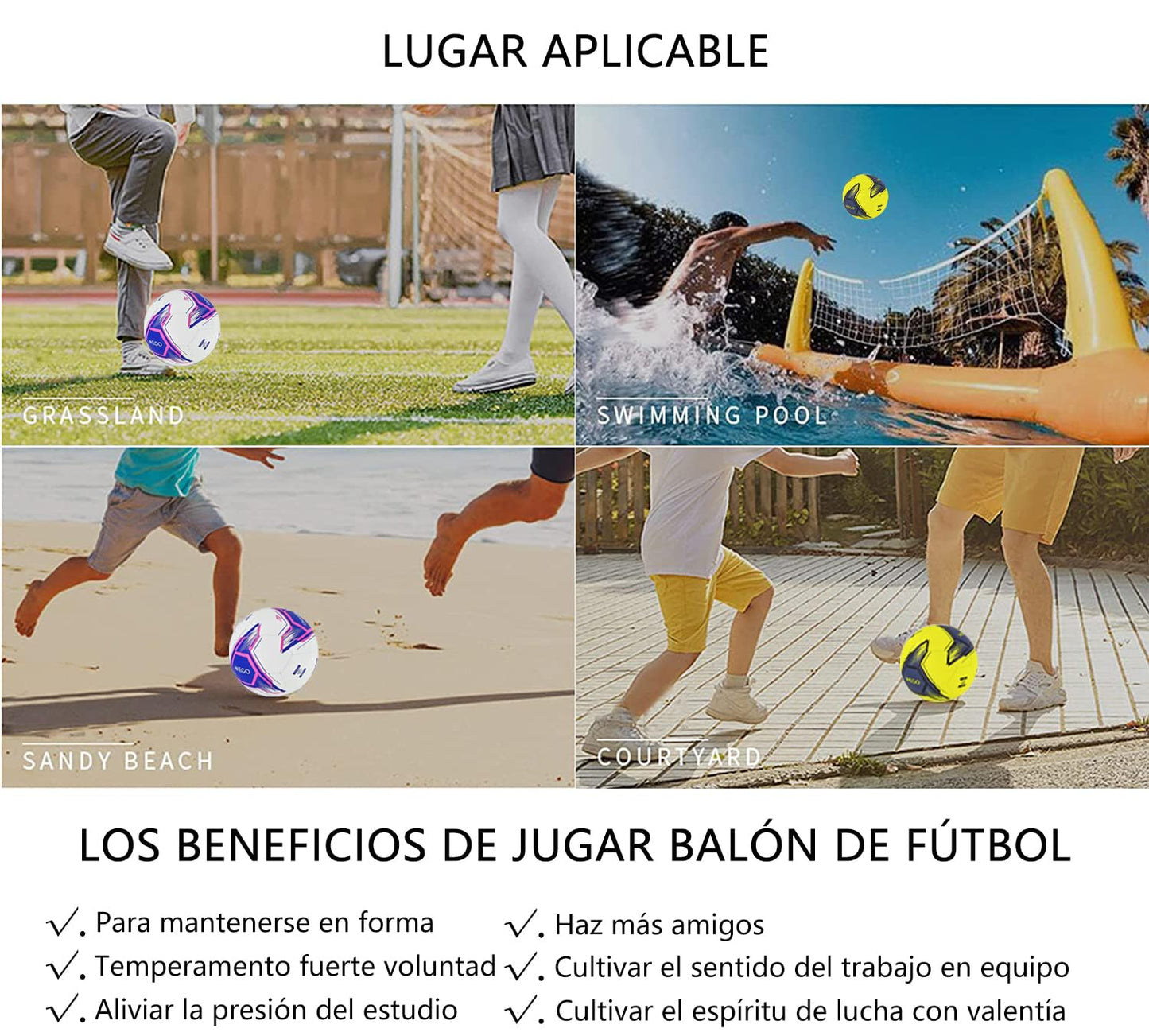 Balón de Fútbol Soccer MORNWELL WEGO Classic Profesional No. 5