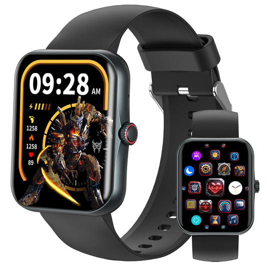 Reloj Inteligente Transformers Negro con Teléfono para Niños y Niñas